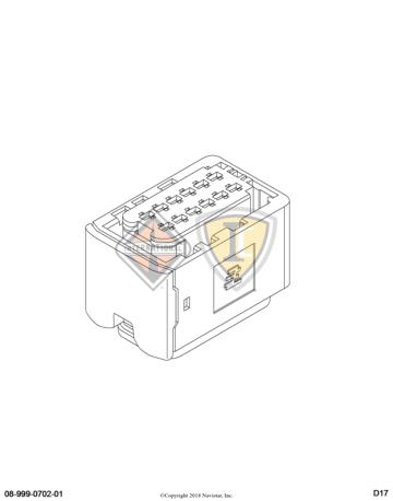 3850730C1, Navistar International, CONNECTOR, BODY TYCO, 12 POSITIVE MCP 1.5K - 3850730C1