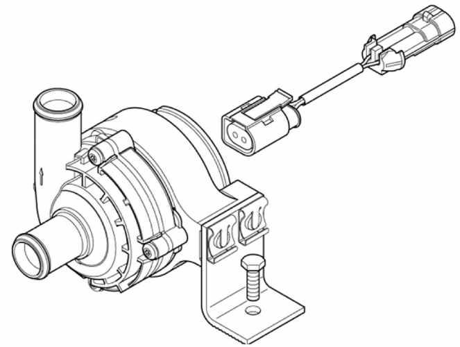 25.2217.27.0000, Eberspacher/ESPAR, COOLANT PUMP HD5S 12V 850 l/h - 25.2217.27.0000