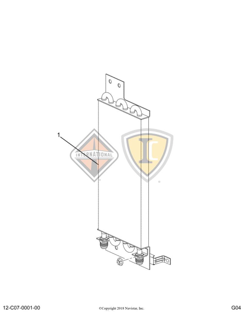 2508806C92, Navistar International, COOLER, TRANSMISSION - part number 2508806C92