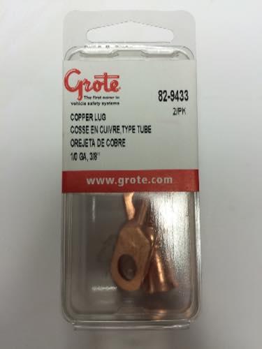 82-9433, Grote Industries Co., COPPER LUG, 1/0 GA, 3/8 , P - 82-9433