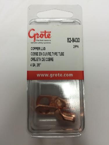 82-9430, Grote Industries Co., COPPER LUG, 4 GA, 3/8 , PK - 82-9430