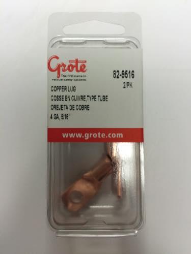 82-9516, Grote Industries Co., COPPER LUG, 4 GA, 5/16, PK 2 - 82-9516