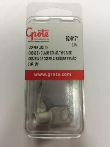 82-9171, Grote Industries Co., COPPER LUG, TIN, 2 GA, 3/8, - 82-9171