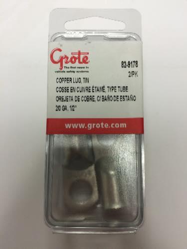 82-9178, Grote Industries Co., COPPER LUG, TIN PLATE, 2/0 G - 82-9178