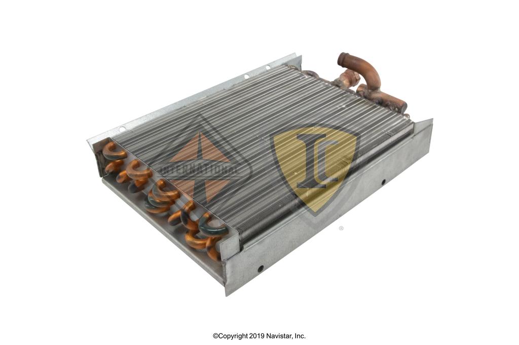 501099C91, Navistar International, Uncategorized, HEATER CORE, HVAC, 1/2 14 NPT INLET, 5/8 OUTLET - 501099C91