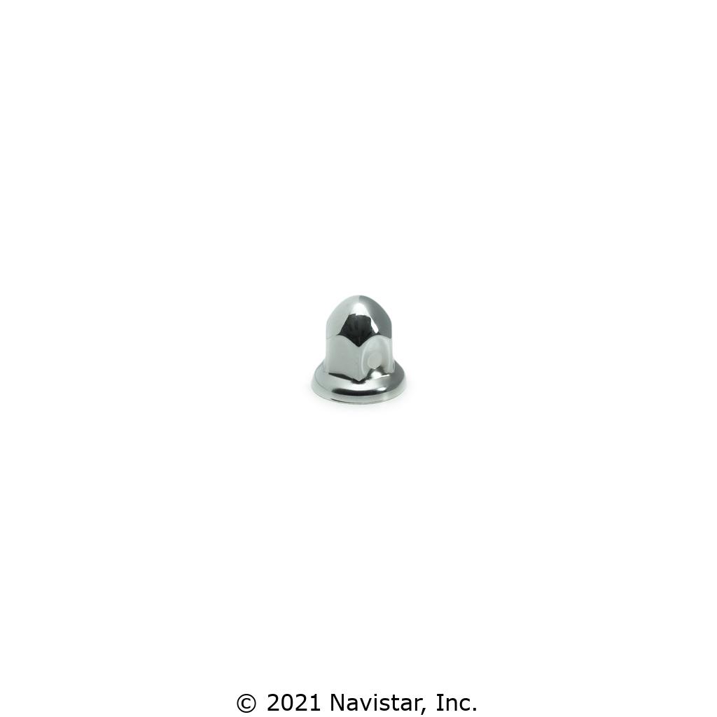 ACC17801, Chromecraft, COVER, LUGNUT, 33MM BULLET-STYLE, W/ FLANGE, SS, BOX OF 500 - ACC17801