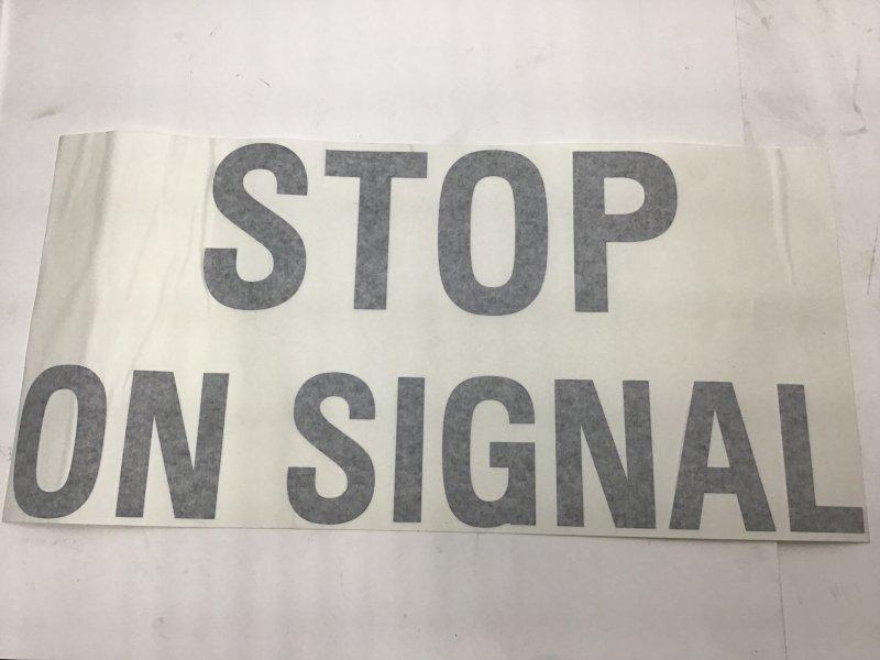 2210863C2, Navistar IC Bus , Uncategorized, DECAL, STOP ON SIGNAL - 2210863C2