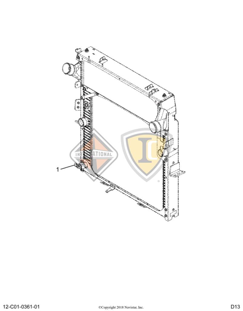 2610204C1 by Navistar International FITTING, QUICK CONNECT DRAIN RADIATOR