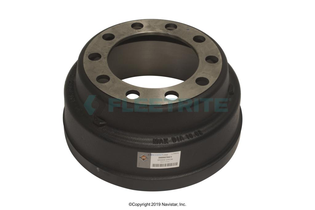 2605076C1 by Navistar International DRUM, BRAKE, FRONT, SIZE 16.5 X 5 IN.
