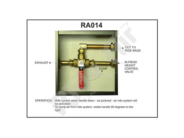 RA014, Ride Air Controls, DUMPBOX, BLACK, W/ VALVE - RA014