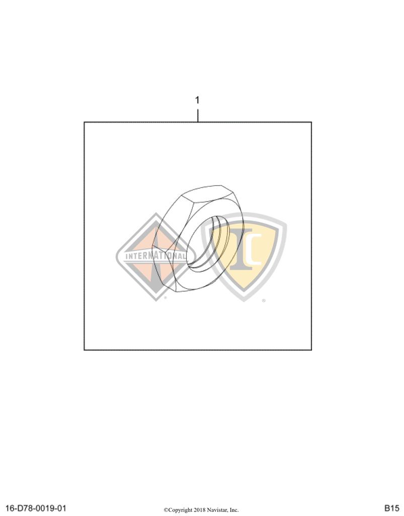 40066R1, Navistar International, ECROU - part number 40066R1
