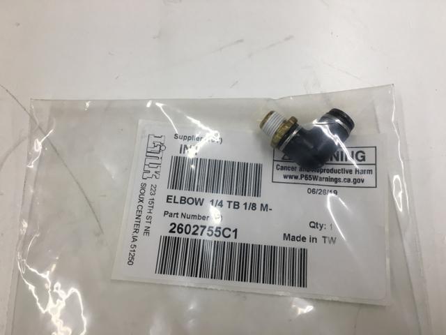 2602755C1, Navistar International, ELBOW HOSE 1/4 - 1/8 M-NPT - part number 2602755C1