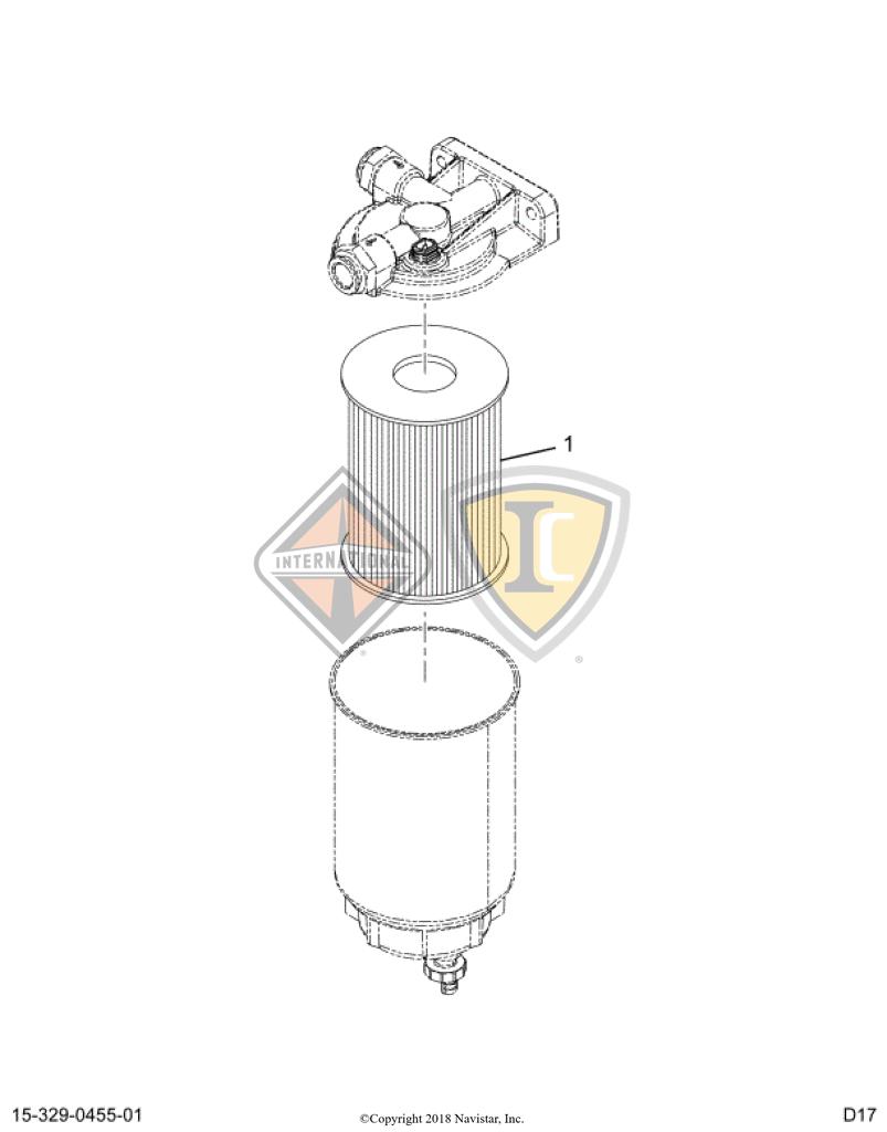 1685159C91, Navistar International, FUEL FILTER, ELEMENT, 40 MICRON - 1685159C91