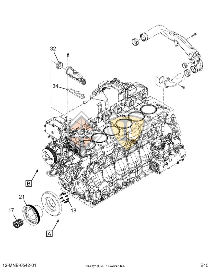 2514165C94, Navistar International, FAN CLUTCH, DRIVE KIT, RETROFIT 2 SPEED - part number 2514165C94