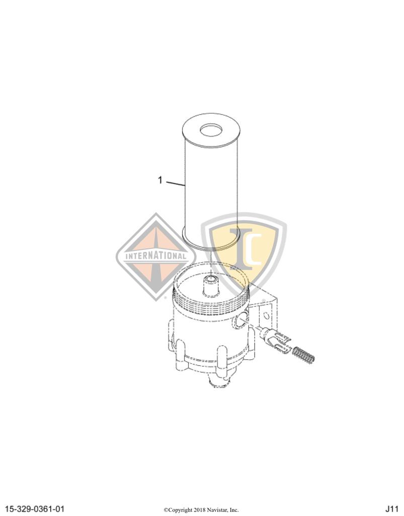 FS19765, Fleetguard, FUEL FILTER, FUEL/WATER SEPARATOR - part number FS19765