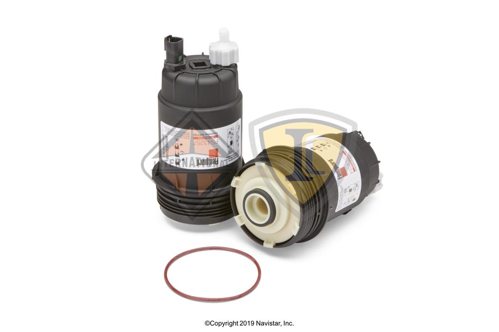 FS43257, Fleetguard, FUEL FILTER, FUEL/WATER SEPARATOR, SQ FILTER-IN-FILTER FUEL SYSTEM PROTECTION-COMPLETE SHELL AND CARTRIDGE - FS43257