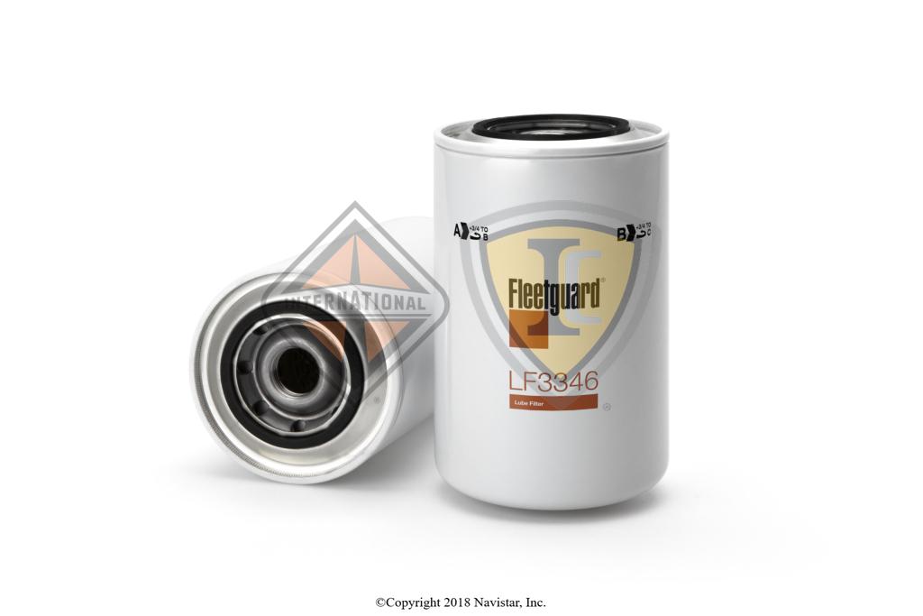 LF3346, Fleetguard, OIL FILTER, THREAD SIZE 1-12NF-2B, OVERALL HEIGHT 227.6MM (8.961 IN.) - LF3346