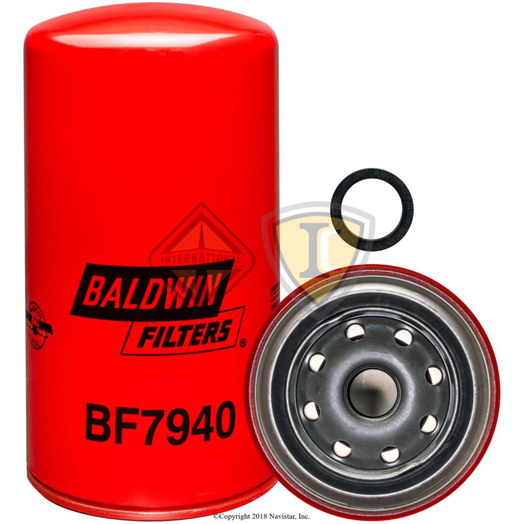 BALBF7940, Baldwin Filters, FUEL FILTER, SPIN-ON, THREAD M20 X 1.5 OD, 3-11/16 (93.7) LEN, 7-7/32 (183.4) I GASKET, G401 END SEALS, 1 - BALBF7940