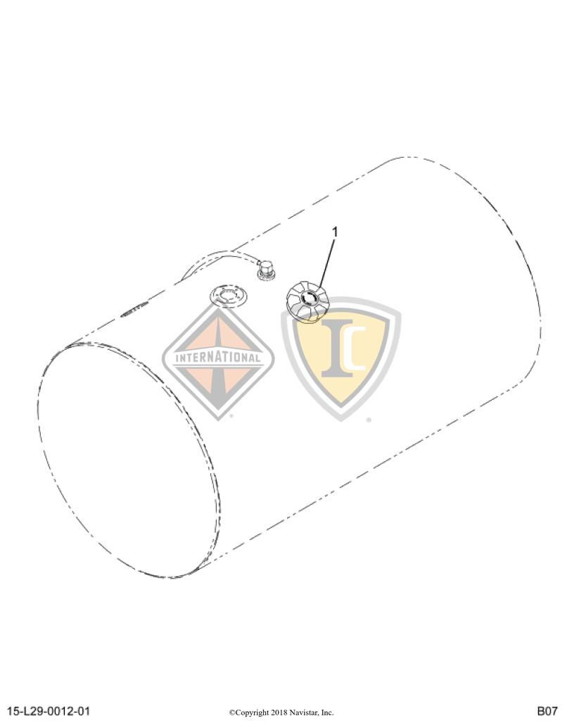 3559312C2, Navistar International, CAP, FUEL TANK, NON-LOCKING - part number 3559312C2