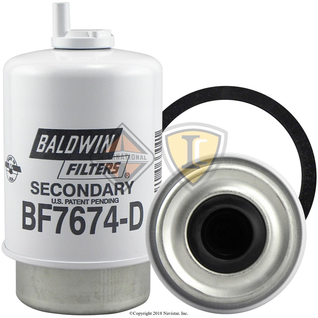 BALBF7674D, Baldwin Filters, Filters, SECONDARY FUEL/WATER SEPARATOR ELEMENT WITH DRAIN - BALBF7674D
