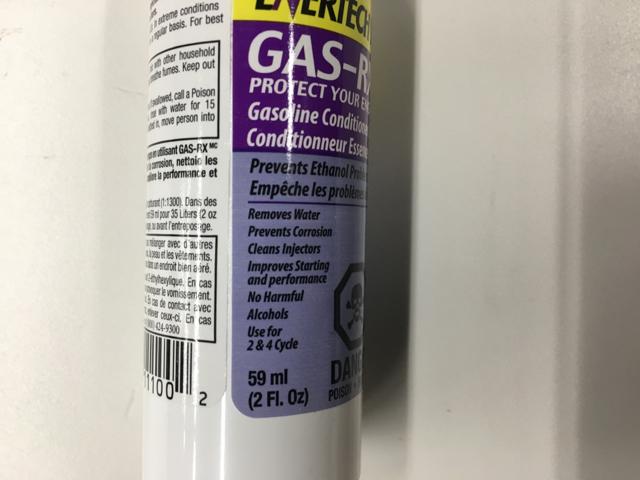 11100R, Enertech Labs, GAS RX TREATMENT 2OZ REFILL - part number 11100R