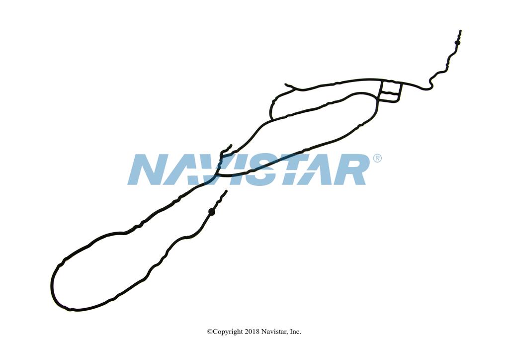 1841016C1, Navistar International, GASKET REAR HALF FRONT OIL COVER - part number 1841016C1