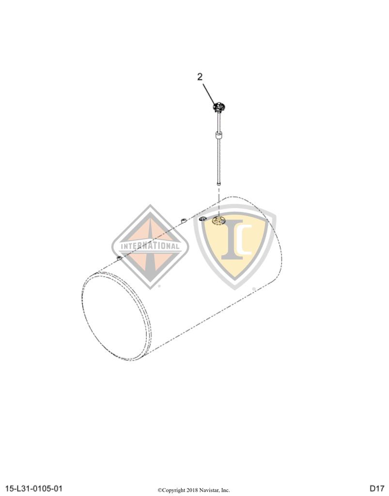 6128830C2, Navistar International, GAUGE, FUEL SENDER - part number 6128830C2