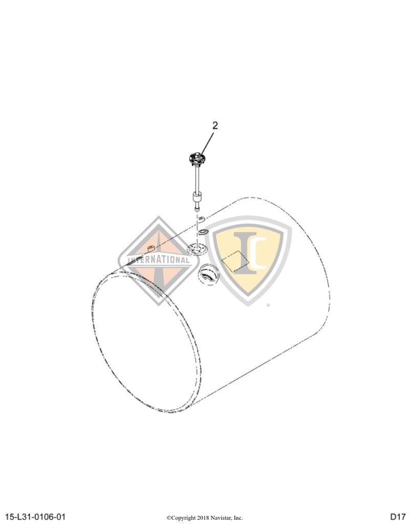 6128830C2, Navistar International, GAUGE, FUEL SENDER - part number 6128830C2