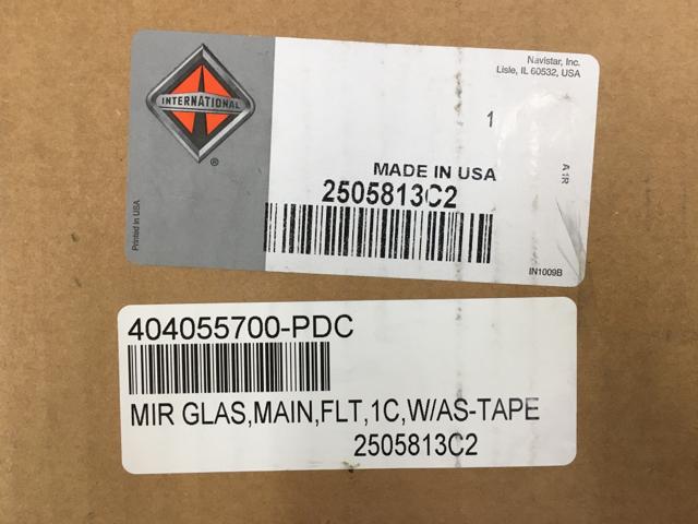2505813C2, Navistar International, GLASS ASSY, MIRROR, STD FLAT - part number 2505813C2