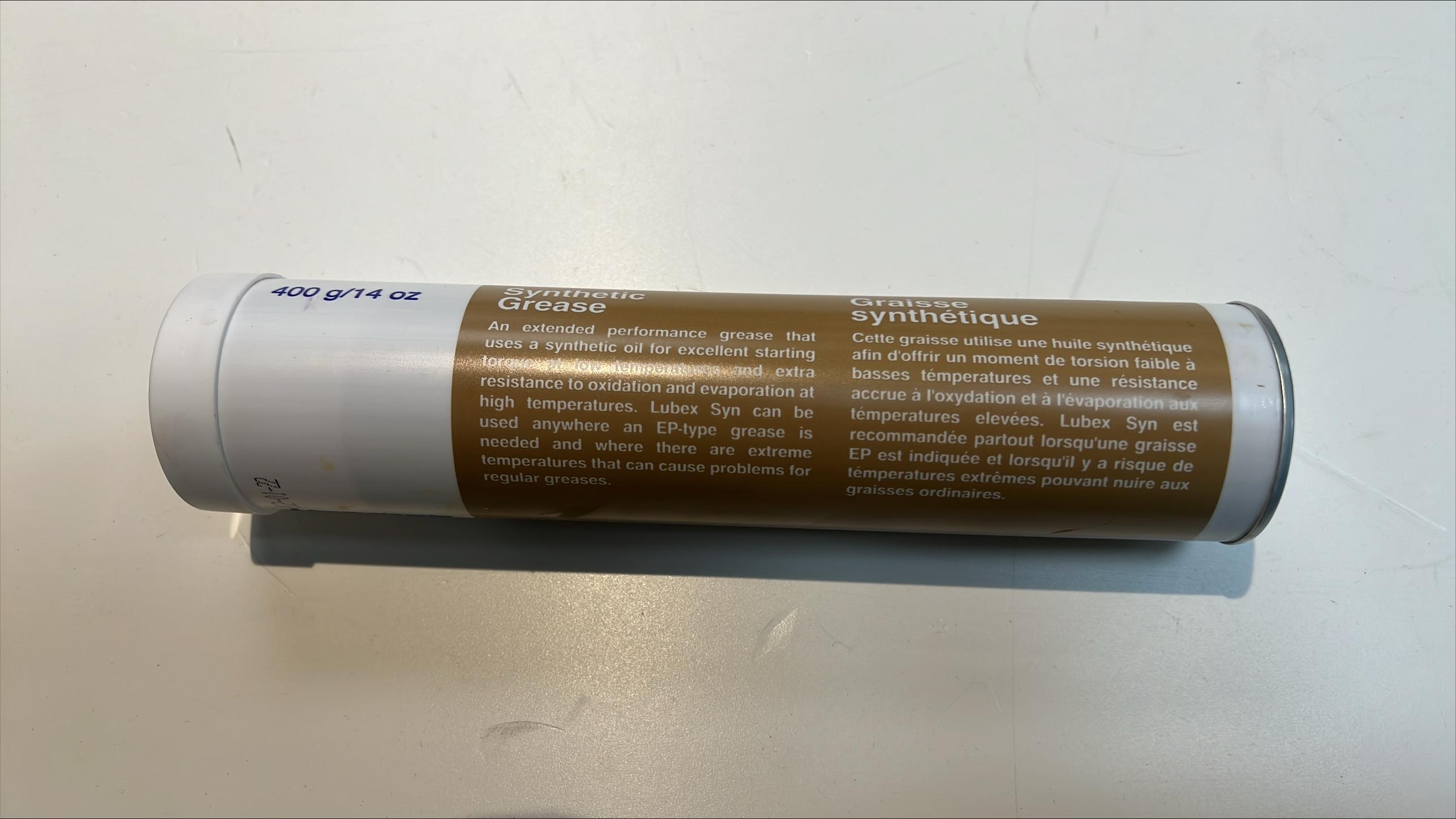 FG004512, Irving Lubricants, GREASE, LUBEX 1.5 460 SYN, 400G - part number FG004512