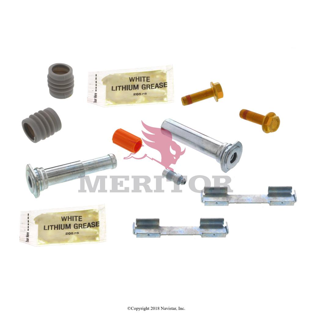 R4011754, Meritor, PIN KIT, GUIDE, 66MM, 2 SLIPPERS, 2 GUIDE PIN BOOT, 2 GUIDE PIN, 2 GUIDE PIN BOLT - R4011754
