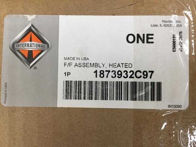 1873932C97, Navistar International, HEADER, FUEL FILTER W/HEATER - part number 1873932C97