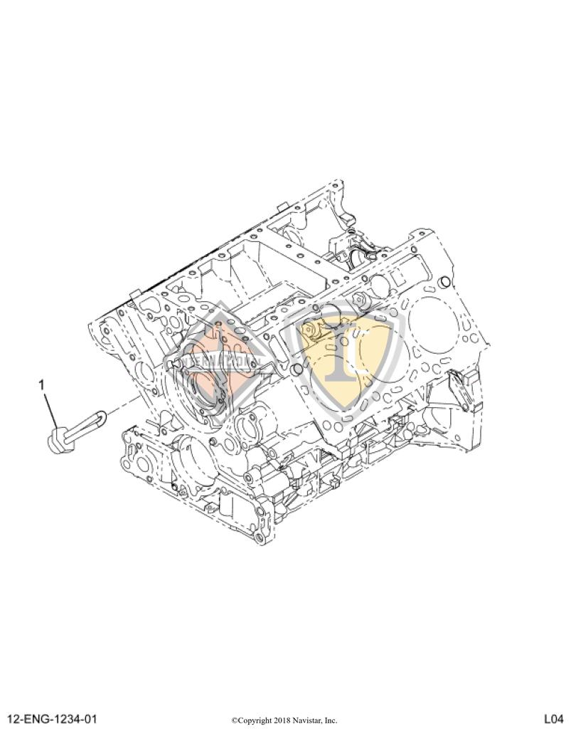 1838311C91, Navistar International, HEATER - part number 1838311C91