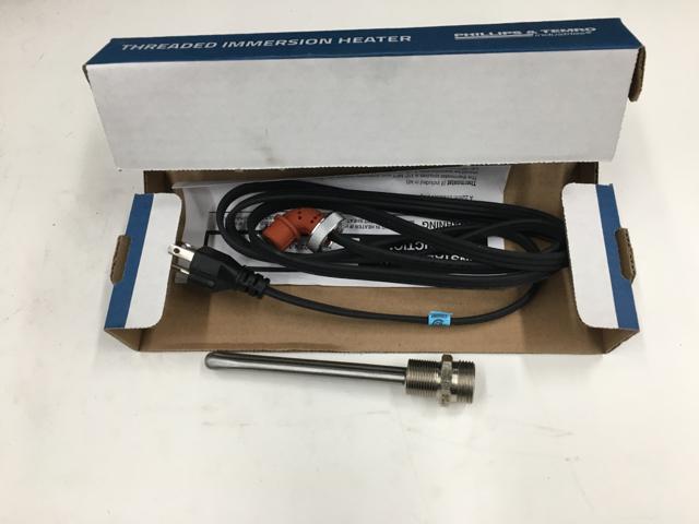 ZBL8602913, Temro Cold Weather Products, HEATER, OIL PAN, W/O THERMOSTAT, M22 X 1.5 THREAD, 5-1/2 (13.9CM) LEN, 300W, 120V, WATER/OIL, STAINLESS - part number ZBL8602913