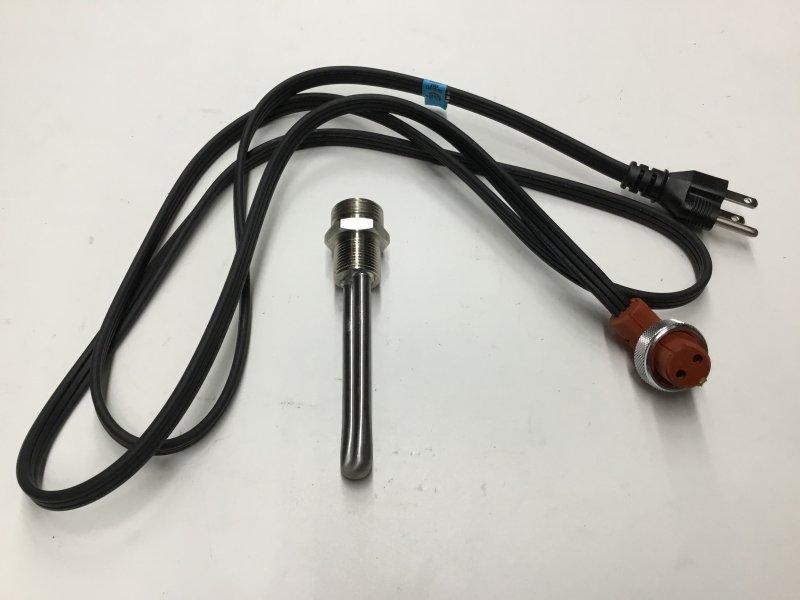 ZBL8602859, Temro Cold Weather Products, HEATER, OIL PAN, W/O THERMOSTAT, M22 X 1.5 THREAD, 3-1/2 (8.9CM) LEN, 150W, 120V, WATER/OIL, STAINLESS - part number ZBL8602859