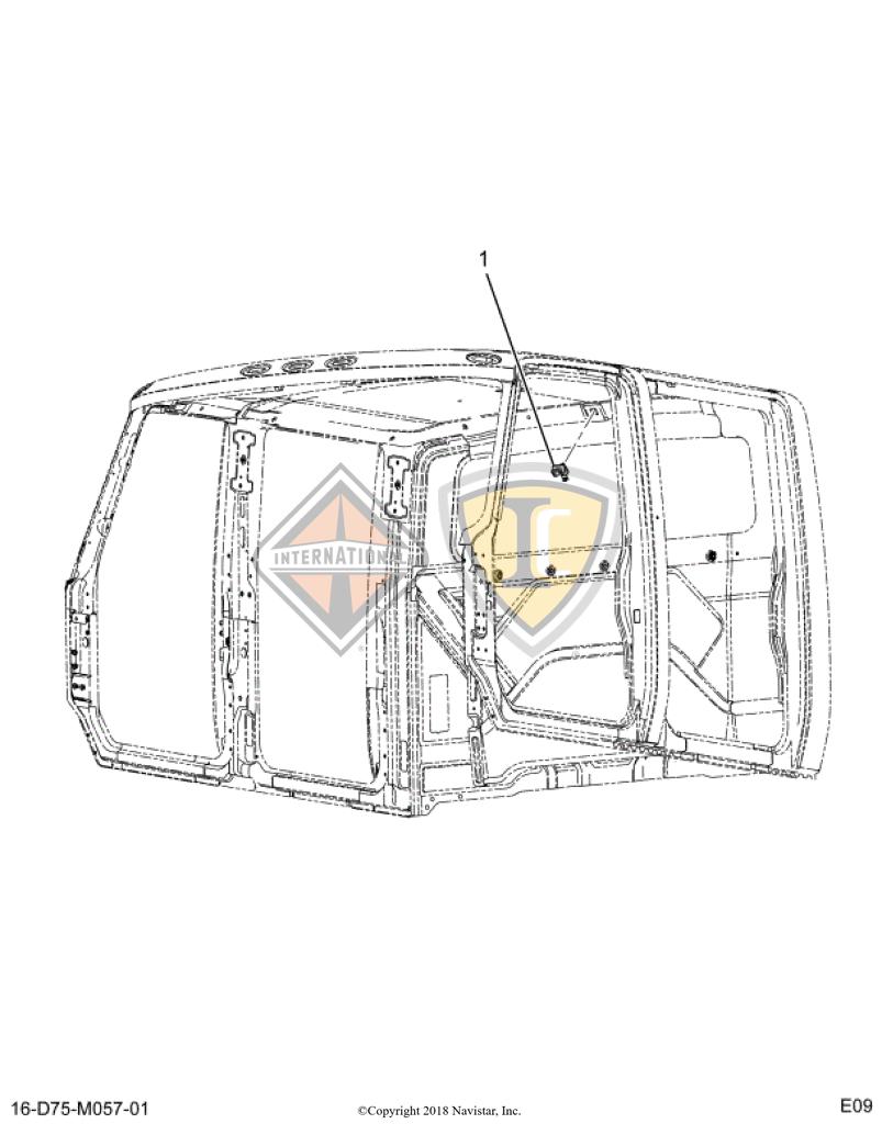 3598423C2, Navistar International, HOOK, COAT - 3598423C2