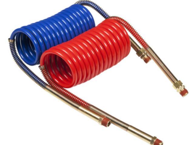 81-0015-H, Grote Industries Co., HOSE AIR 15' COIL AIR RED/BL - 81-0015-H