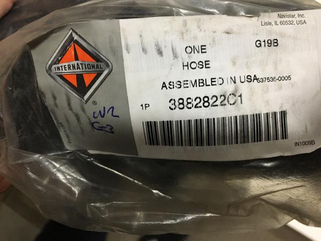 3882822C1, Navistar International, HOSE, CAC, COLD SIDE, FLEXIBLE AIR - part number 3882822C1