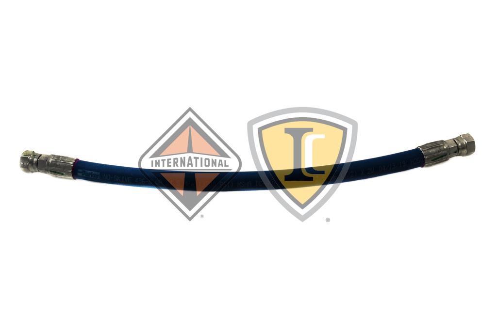 394372C2, Navistar International, HOSE, POWER STEERING, 0.5 ID X 20 IN. W/ FITTING - part number 394372C2