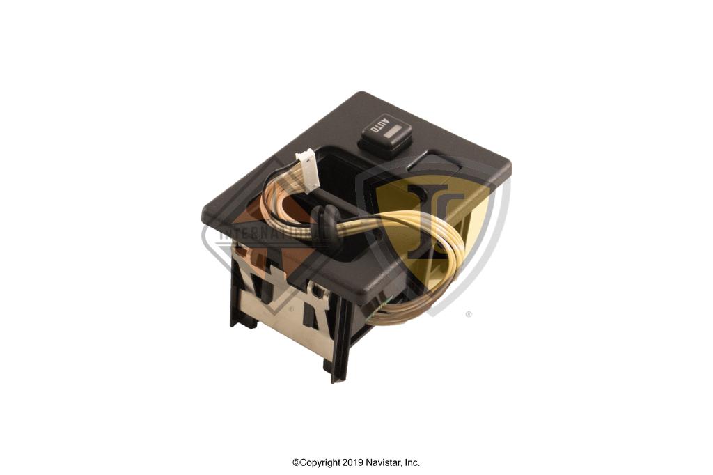 2598070C94, Navistar International, HOUSING, SWITCH, LT, W/ AUTO HD AND BLNK - part number 2598070C94