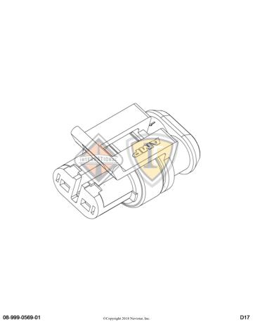 2206588C1, Navistar International, CONNECTOR, TERMINAL, SUPER SEAL - 2206588C1