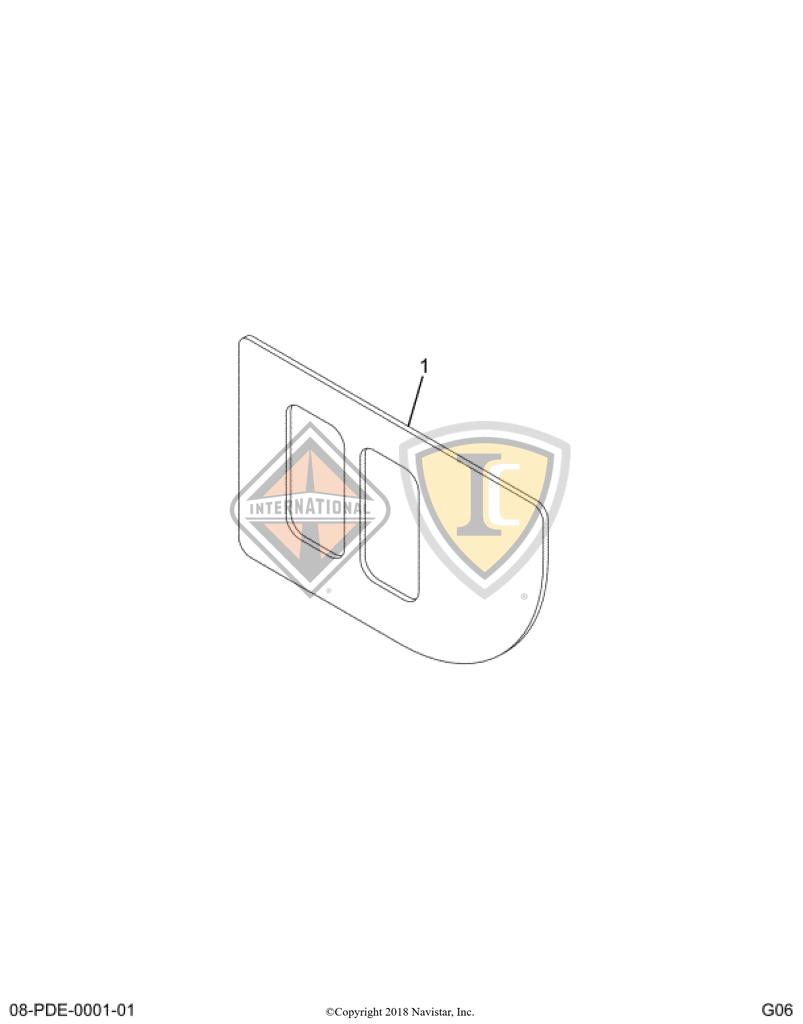 3611872C94, Navistar International, HOUSING, SWITCH, WINDOW REGULATOR, RIGHT SIDE - part number 3611872C94