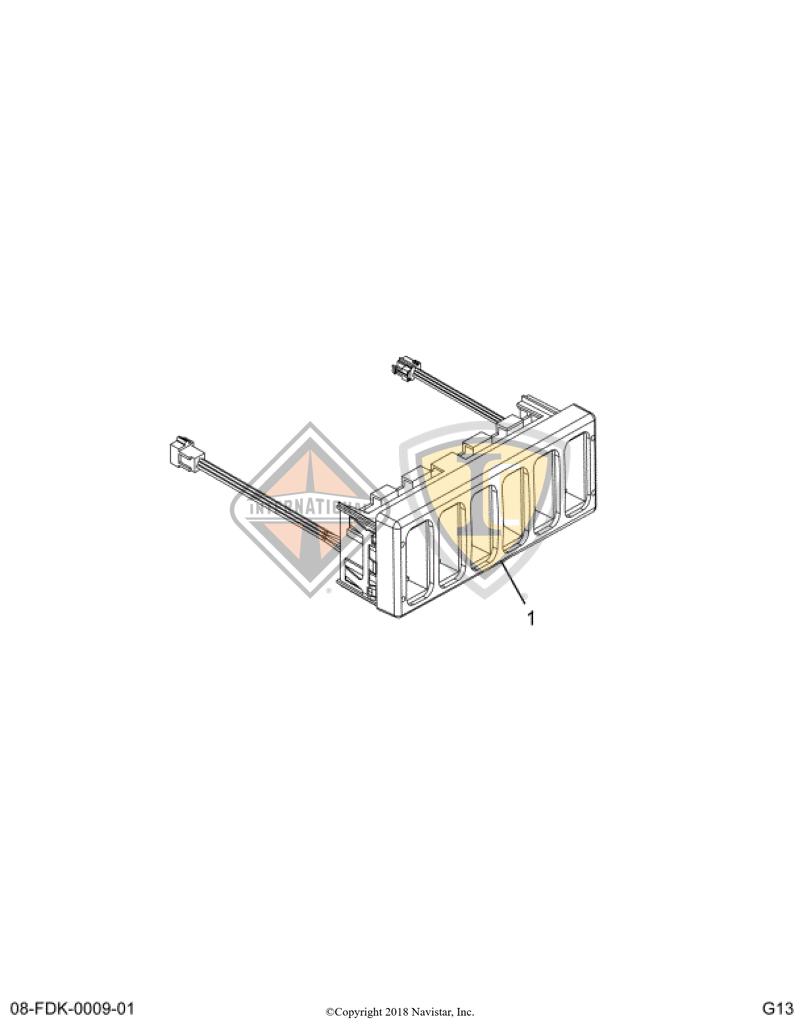 3549776C5, Navistar International, HOUSING, SWITCH 6 PACK - part number 3549776C5