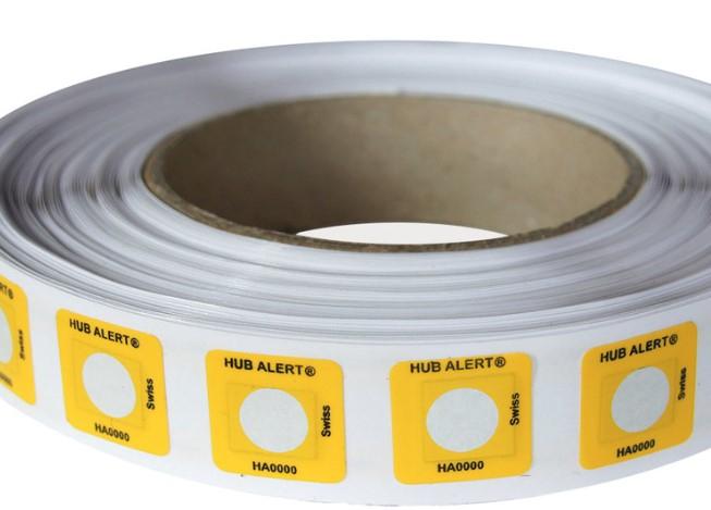 HA100, Spectra Products, Hub Alert Heat Sensing Labels (4) - part number HA100