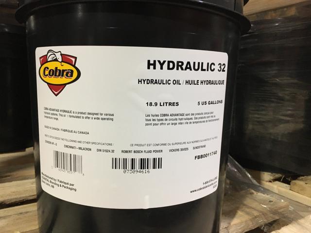 FBB0011740, Irving Lubricants - Hydraulic, HYD OIL. AW32 COBRA, 18.9L - FBB0011740