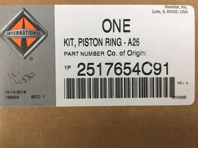 2517654C91, Navistar International, KIT, PISTON RING A26 - part number 2517654C91