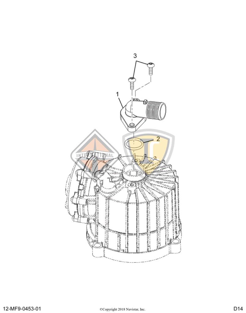 1886471C92, Navistar International, Uncategorized, INLET KIT, CRANKCASE BREATHER - part number 1886471C92