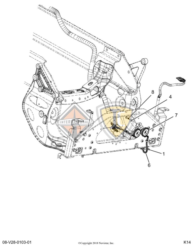 2512881C91, Navistar International, KIT, DUAL DISC HORN, DURASTAR - part number 2512881C91