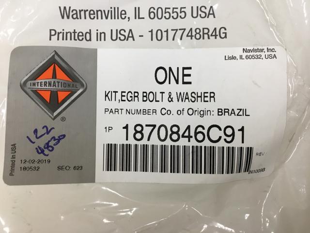 1870846C91, Navistar International, VALVE KIT, EXHAUST, ENGINE - part number 1870846C91