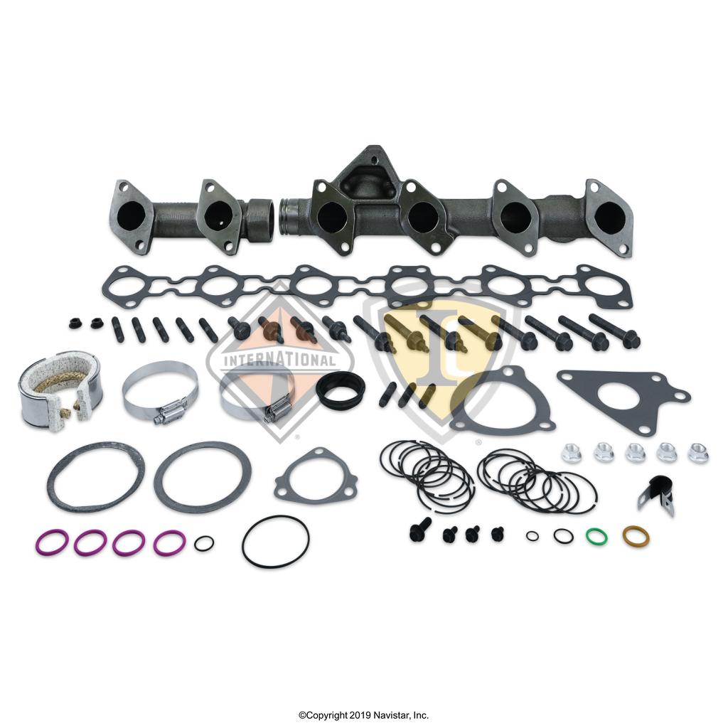 7092501C95, Navistar International, MANIFOLD, EXHAUST, FRONT AND REAR KIT - 7092501C95